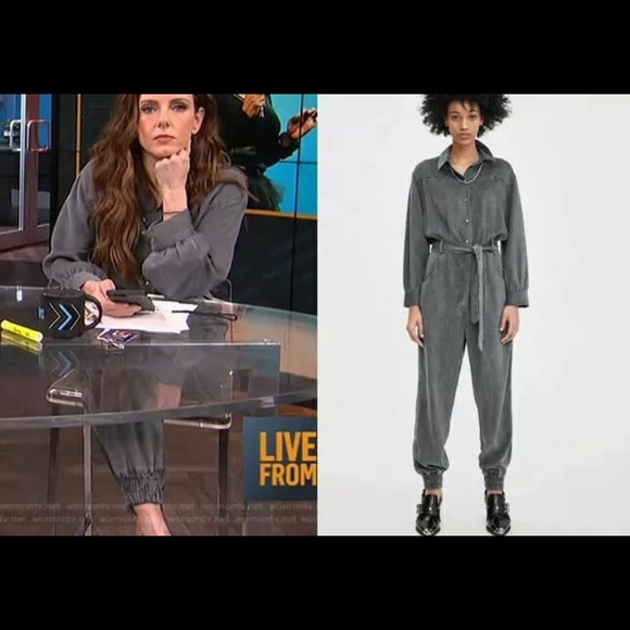 zara grey jumpsuit